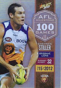 2013 Select AFL Champions - Milestone Game Foils #MG9 Cheynee Stiller Front